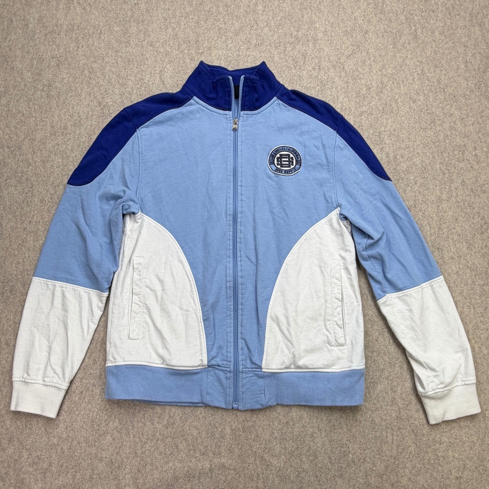 Dogg Supply Track Jacket Mens Small Blue Streetwear Y2K Hip Hop Retro Athleisure